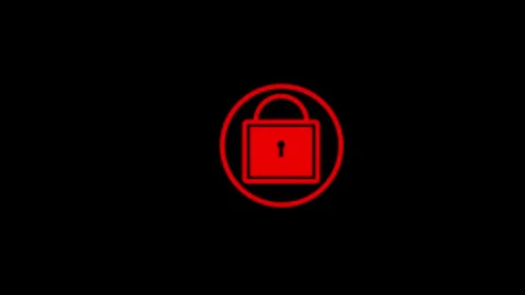 Key icon Simple lock and unlock sign on. Security and password. Shape anima.. Stock Footage 303697864