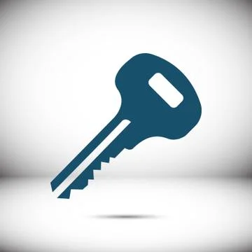 Key icon stock vector illustration flat design Stock Illustration