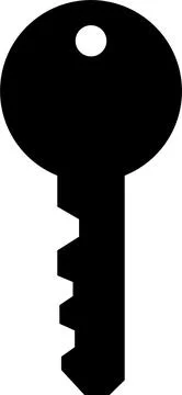 Key icon symbol flat style. Door or house key to unlock lock. Security syst.. Stock-Illustration