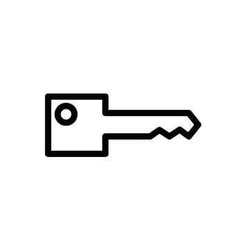 Key icon template Stockillustratie