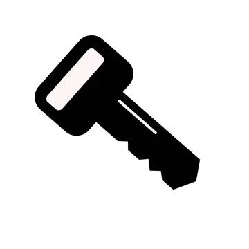 Key icon in trendy flat style isolated on background. Key icon page symbol for Stock Illustration