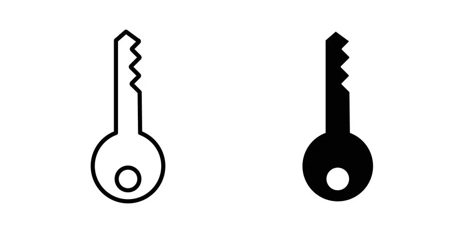 Key icon vector editable eps10 Stock Illustration