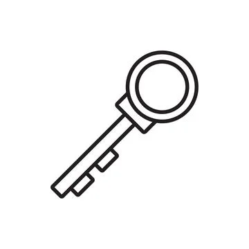 Key icon vector Stock Illustration