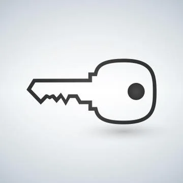 Key Icon vector illustration Illustrazione stock