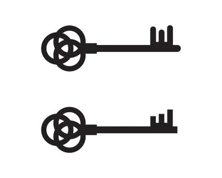 Key icon vector illustration Stock Illustration