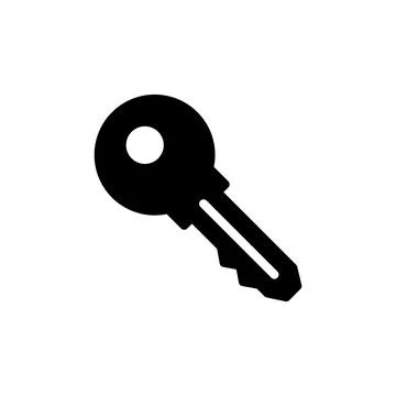 Key icon vector illustration. Key sign and symbol. Stock Illustration