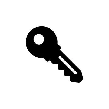 Key icon vector illustration. Key sign and symbol. Illustrazione stock