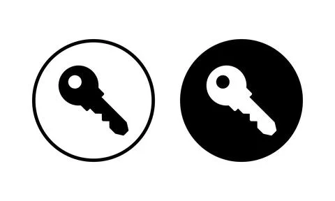 Key icon vector illustration. Key sign and symbol. Stock Illustration