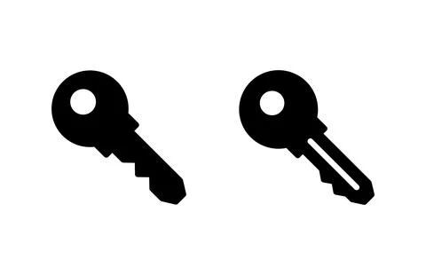 Key icon vector illustration. Key sign and symbol. Stock Illustration