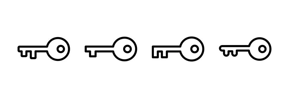 Key icon vector illustration. Key sign and symbol. イラスト素材