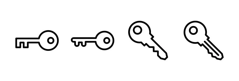 Key icon vector illustration. Key sign and symbol. イラスト素材