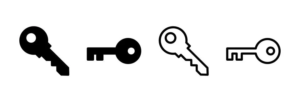 Key icon vector illustration. Key sign and symbol. イラスト素材