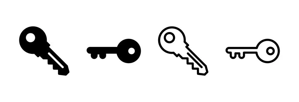 Key icon vector illustration. Key sign and symbol. Stock-Illustration