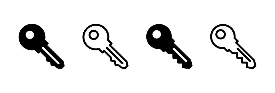 Key icon vector illustration. Key sign and symbol. Stock-Illustration