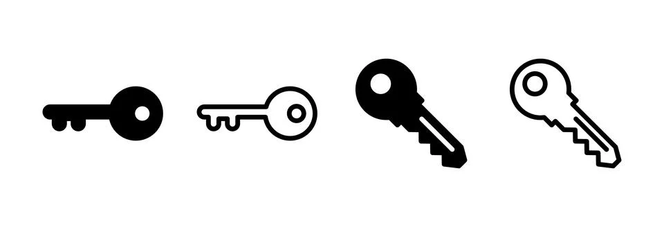 Key icon vector illustration. Key sign and symbol. 스톡 일러스트