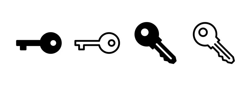 Key icon vector illustration. Key sign and symbol. Stock-Illustration