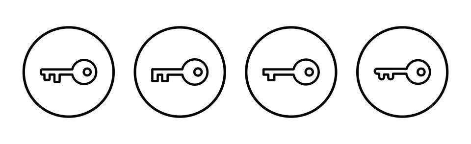 Key icon vector illustration. Key sign and symbol. Stock-Illustration