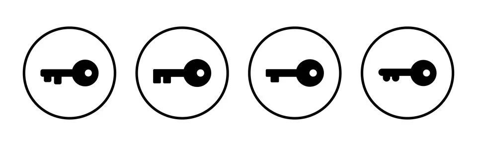Key icon vector illustration. Key sign and symbol. 스톡 일러스트