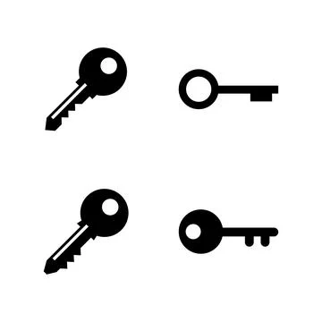Key icon vector. Key sign and symbol. Stock Illustration