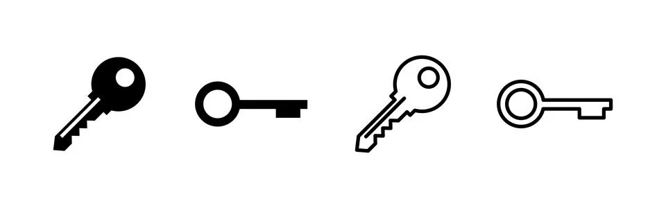 Key icon vector. Key sign and symbol. イラスト素材