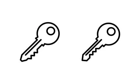 Key icon vector. Key sign and symbol. イラスト素材