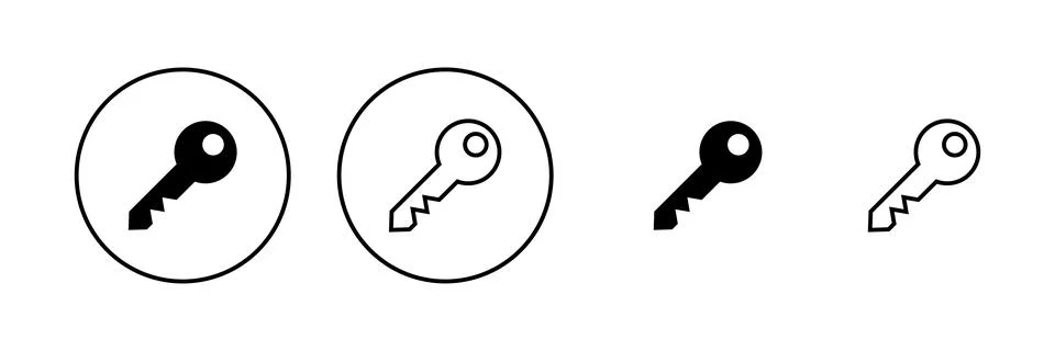 Key icon vector. Key sign and symbol. イラスト素材