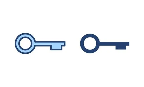 Key icon vector. Key sign and symbol. Illustrazione stock