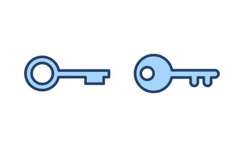 Key icon vector. Key sign and symbol. Illustrazione stock