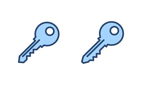 Key icon vector. Key sign and symbol. Stock Illustration