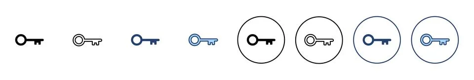 Key icon vector. Key sign and symbol. Stock Illustration