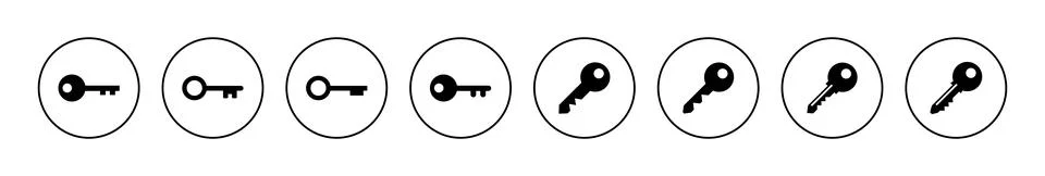 Key icon vector. Key sign and symbol. Stock Illustration