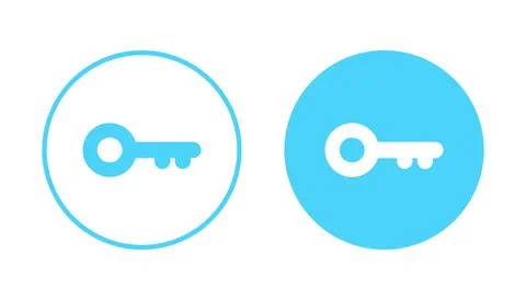 Key icon vector. Key sign and symbol. Illustrazione stock