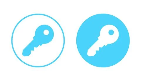 Key icon vector. Key sign and symbol. Illustrazione stock
