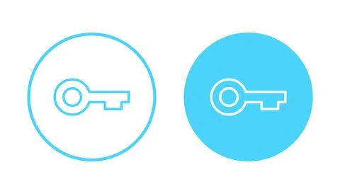 Key icon vector. Key sign and symbol. Stock Illustration