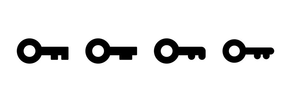 Key icon vector. Key sign and symbol. イラスト素材