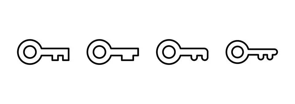 Key icon vector. Key sign and symbol. イラスト素材
