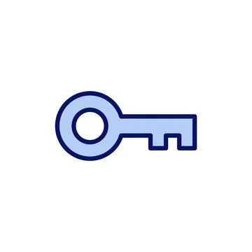 Key icon vector. Key sign and symbol. Stock Illustration