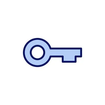 Key icon vector. Key sign and symbol. Stock Illustration