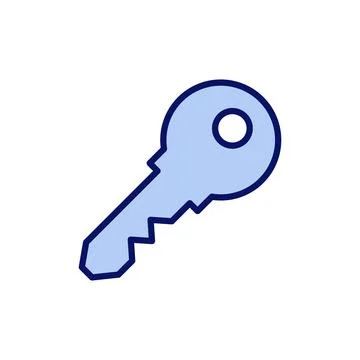Key icon vector. Key sign and symbol. Stock Illustration