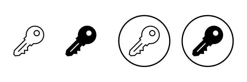 Key icon vector. Key sign and symbol. 스톡 일러스트