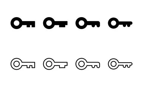 Key icon vector. Key sign and symbol. イラスト素材