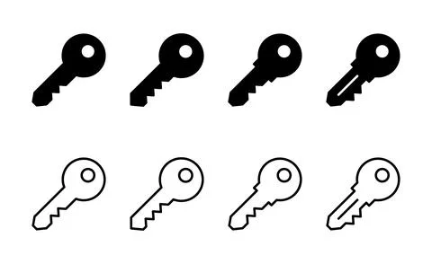 Key icon vector. Key sign and symbol. イラスト素材