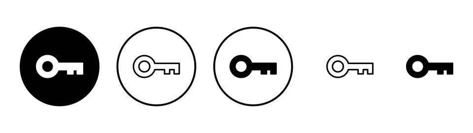 Key icon vector. Key sign and symbol. Stockillustratie