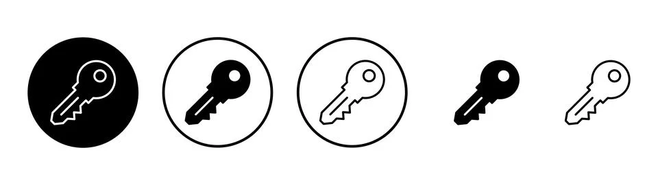 Key icon vector. Key sign and symbol. 스톡 일러스트