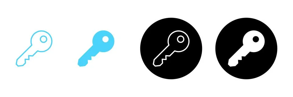 Key icon vector. Key sign and symbol. 스톡 일러스트