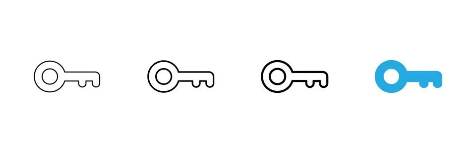 Key icon vector. Key sign and symbol. イラスト素材
