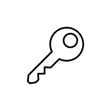 Key icon vector. Key vector icon. Key symbol Stock Illustration
