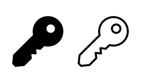 Key icon vector. security and lock. key logo 스톡 일러스트