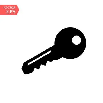 Key icon vector in trendy flat style isolated on white background eps 10 Stock Illustration
