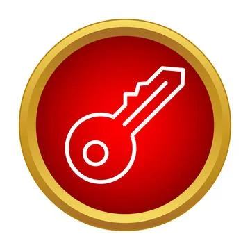 Key icon visualizing security, access and unlock concepts Stock Illustration